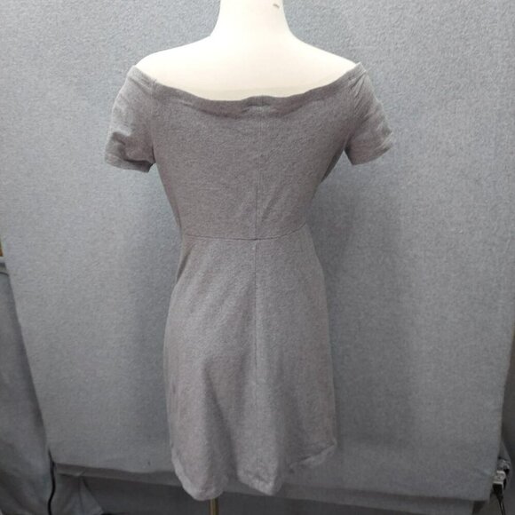 Old Navy Gray Off-Shoulder Short Sleeve Dress L Made In Cambodia - Picture 3 of 4